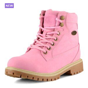 Synthetic Lace-Up Ankle Boots with Slip Resistant Outsole